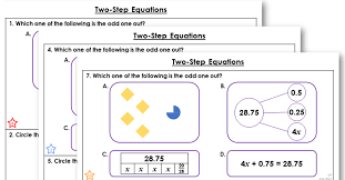 Year 6 Two Step Equations Lesson