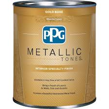 Ppg Metallic Tones 1 Qt Gold Metallic