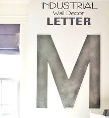 Letter M Industrial Wall Decor