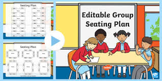 Editable Group Seating Plan Powerpoint Seating Plan