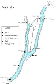 Large Map Of Keuka Lake Nys Dept Of Environmental