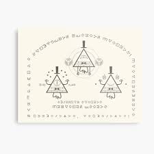 A fan made, complete blueprint of the universe portal from gravity falls. Gravity Falls Portal Wall Art Redbubble