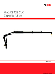 Hiab Xs 122 B 2 Clx Specifications Cranemarket