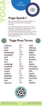 yoga speak infographic coming to terms