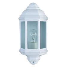 Maine Outdoor Wall Light White Metal