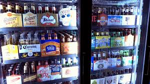 Buy products such as newair beers of the world custom designed freestanding 126 can beer fridge with splitshelf, chills down to 32 degrees at walmart and save. Beer Refrigerator At Local Grocery Market 4k Stock Video Footage Storyblocks
