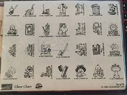 Amazon Com Stampin Up Chore Chart Rubber Stamp Set 1991