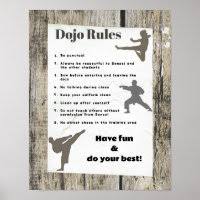dojo rules karate martial arts cl