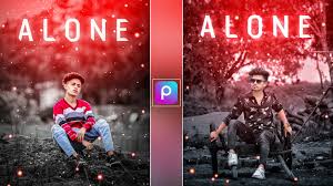 alone photo editing background