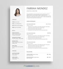 The attractive resume template offers up to four different pages including cover letter, project page, and two personal information pages. Resume Template Word Free Download Addictionary