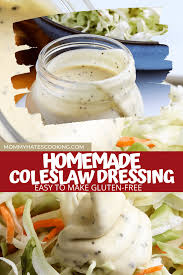 how to make coleslaw dressing mommy