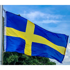 Berikut adalah bendera negara swedia. Sweden Flag 2x3 3x5 Standard