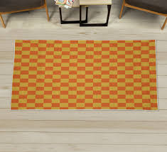 checkers game decorative rug geometric