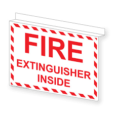 fire extinguisher inside sign nhe