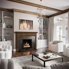 Blue Ridge Wood Fireplace Mantel In