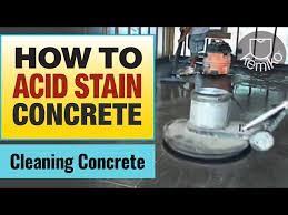 how to acid stain concrete part 1
