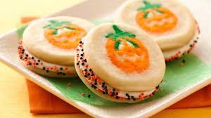 playful pumpkin sandwich cookies recipe