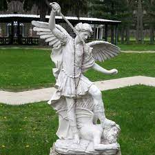 Saint Michael Outdoor Marble Statues
