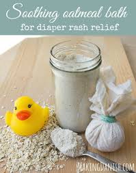 soothing oatmeal bath for diaper rash