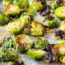 garlic parmesan roasted brussel sprouts