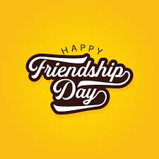 happy friendship day vector