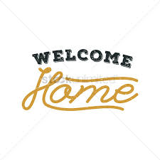 Welcome Home Hand Lettering Vector Image 1827244 Stockunlimited