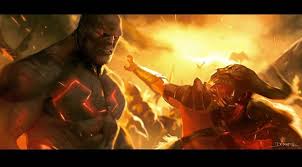 Is this shot in the snyder cut? Darkseid Encounter With Ares Sketch Worked A Bit More On It For Those Wondering Why He Is Bare Chested I Used The Concept Art That C Concept Art Art Darkseid