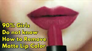 remove matte lipstick naturally