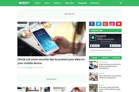 Buzzify Responsive Blogger Template Professional Blogger