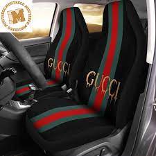 Black Background Car Seat Covers