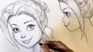 to draw disney like female faces
