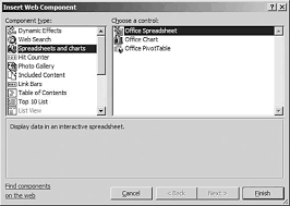 Inserting Excel Data With The Office Web Components