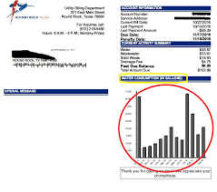 read your water bill city of round rock