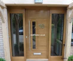 contemporary front doors oak iroko and