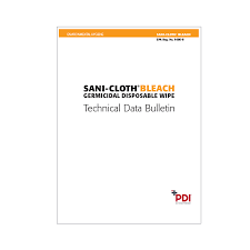 sani cloth bleach technical data