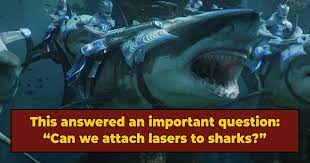 oh no they strapped lasers to sharks