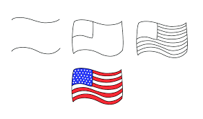 When drawing your stripes, you need to make curved lines. How To Draw Patriotic Doodles Amy Latta Creations