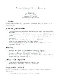 Biology Resume Examples Resume Example Resume Template Research