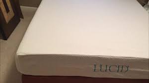 lucid 10 inch gel memory foam mattress