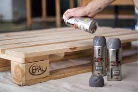 Pallet Bed With Spray Paint Pintyplus