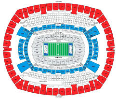 Ford Field Seat Map Stadium Seat Map Ford Field Seating Via