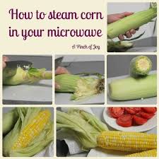 how to steam corn in your microwave