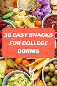 30 easy snacks for college you can make