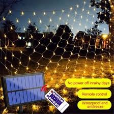 china 320 led solar mesh lights outdoor