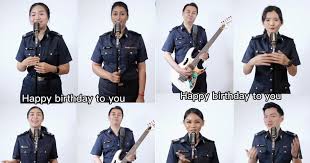 ica officers sing happy birthday in 6