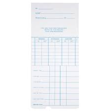Yescom 1000 Count Weekly Time Clock Cards Timecard For Employee Attendance P