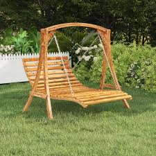 Vidaxl Swing Bed Solid Bent Wood With