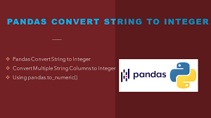 pandas convert string to integer