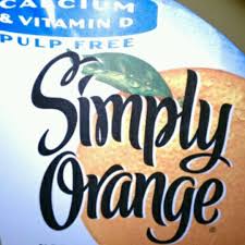 calories in simply orange orange juice