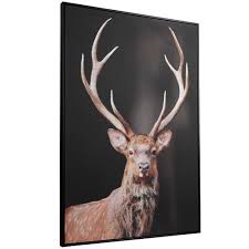 deer framed canvas wall art